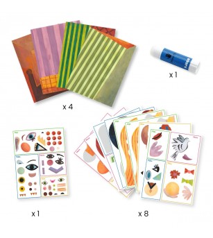 Atelier creativ Cap patrat Inspired by Picasso, Djeco - Seturi creative DIY