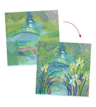 Atelier creativ Lacul cu nuferi Inspired by Monet, Djeco - Art and crafts