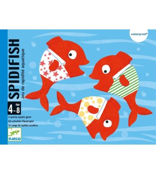 Joc acvatic cu carti Spidifish, Djeco - Jocuri de masă