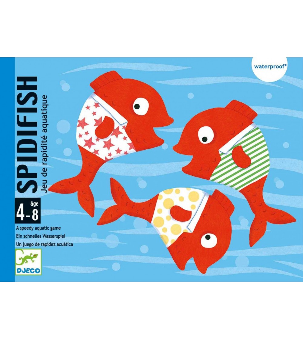 Joc acvatic cu carti Spidifish, Djeco - Jocuri de masă