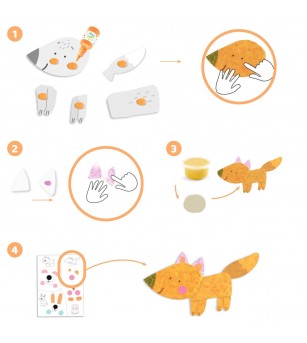 Joc creativ de pictat pentru cei mici Explorare prin Culoare, Djeco - Art and crafts
