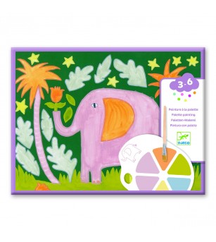 Joc creativ de pictura Animale salbatice, Djeco - Art and crafts