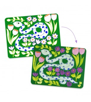 Joc creativ de pictura Animale salbatice, Djeco - Art and crafts
