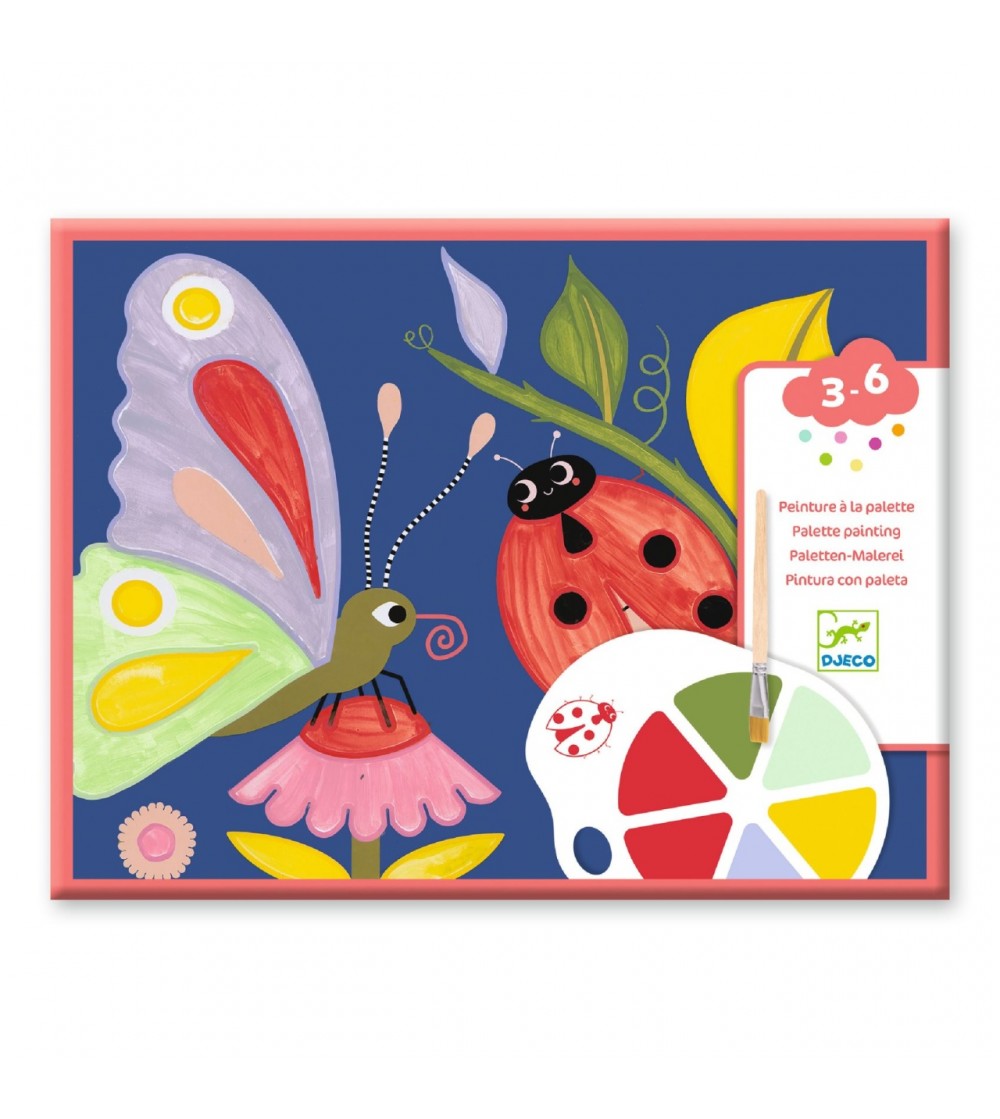 Joc creativ de pictura Fluturi si buburuze, Djeco - Art and crafts