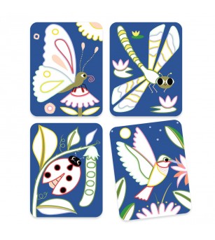 Joc creativ de pictura Fluturi si buburuze, Djeco - Art and crafts