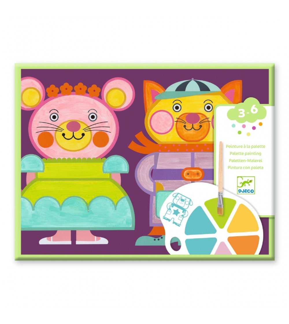 Joc creativ de pictura Obraji imbujorati, Djeco - Art and crafts