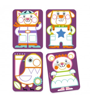 Joc creativ de pictura Obraji imbujorati, Djeco - Art and crafts