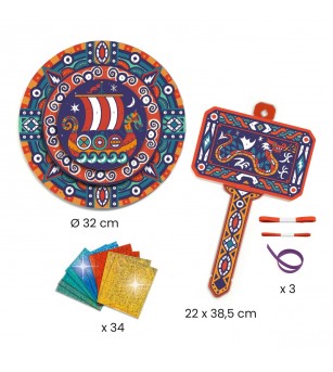 Joc creativ DIY Ca un viking, Djeco - Art and crafts