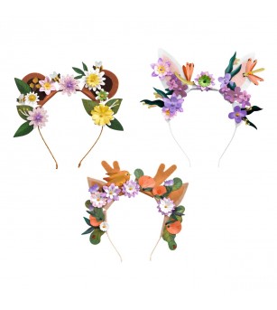 Joc creativ DIY Coronite cu flori, Djeco - Art and crafts
