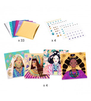 Joc creativ Portrete, Djeco - Art and crafts