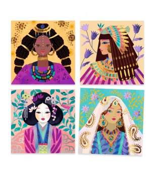 Joc creativ Portrete, Djeco - Art and crafts