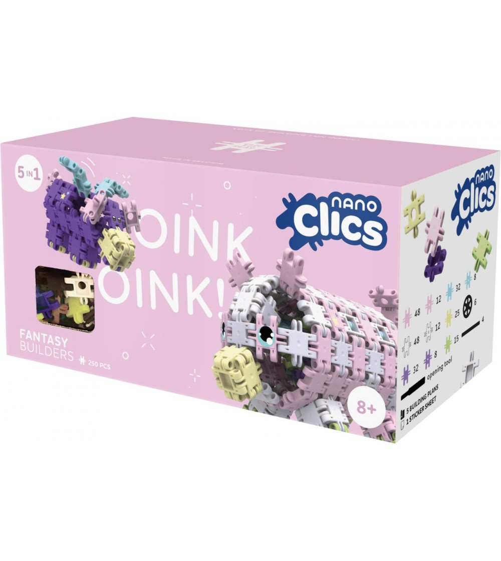 Nano Clics Pentru constructii fantastice 250 piese, Clicformers - Jocuri construcție