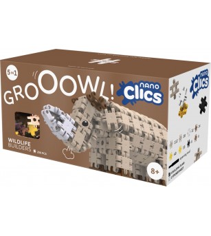 Nano Clics Pentru construit animale salbatice 250 piese, Clicformers - Jocuri construcție