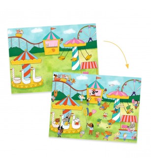 Joc creativ Transferuri cu tematica petreceri, Djeco - Art and crafts