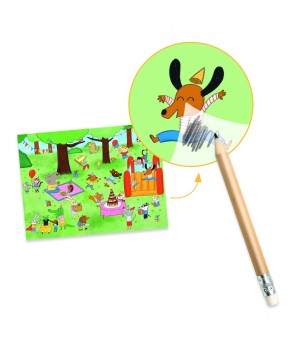 Joc creativ Transferuri cu tematica petreceri, Djeco - Art and crafts