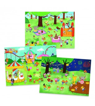 Joc creativ Transferuri cu tematica petreceri, Djeco - Art and crafts