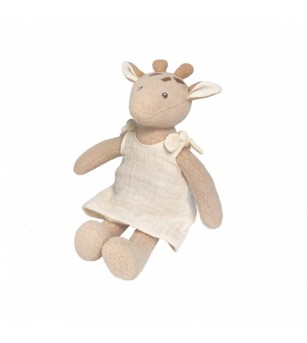 Mica girafa Leoni din bumbac organic, Egmont Toys - Jucării bebeluși