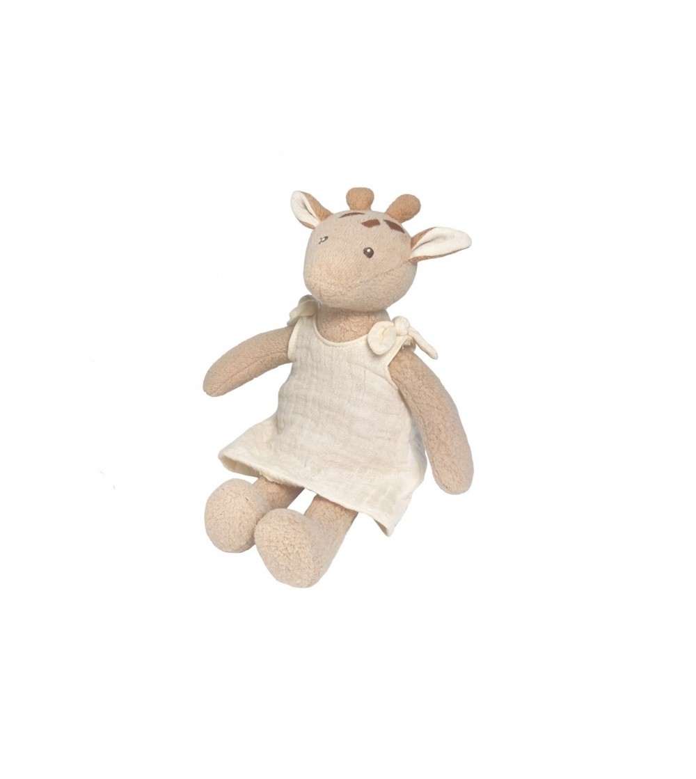 Mica girafa Leoni din bumbac organic, Egmont Toys - Jucării bebeluși