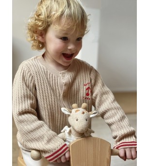 Mica girafa Leoni din bumbac organic, Egmont Toys - Jucării bebeluși