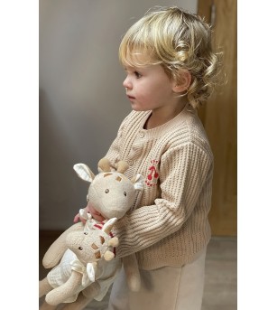 Mica girafa Leoni din bumbac organic, Egmont Toys - Jucării bebeluși