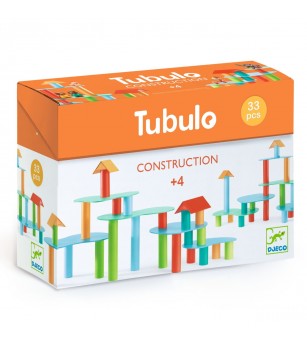 Joc de construit Tubulo, Djeco - Jocuri construcție