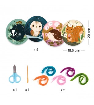 Joc de creatie Introducere in broderie, Djeco - Art and crafts