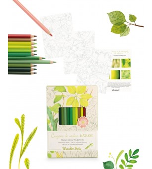 Set de colorat Natura, Moulin Roty - Pictura și desen