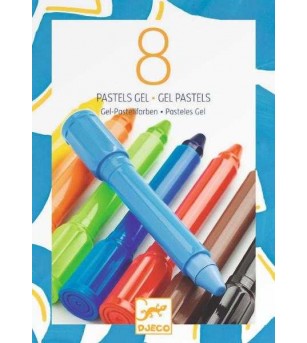 Set 8 culori gel, Djeco - Art and crafts