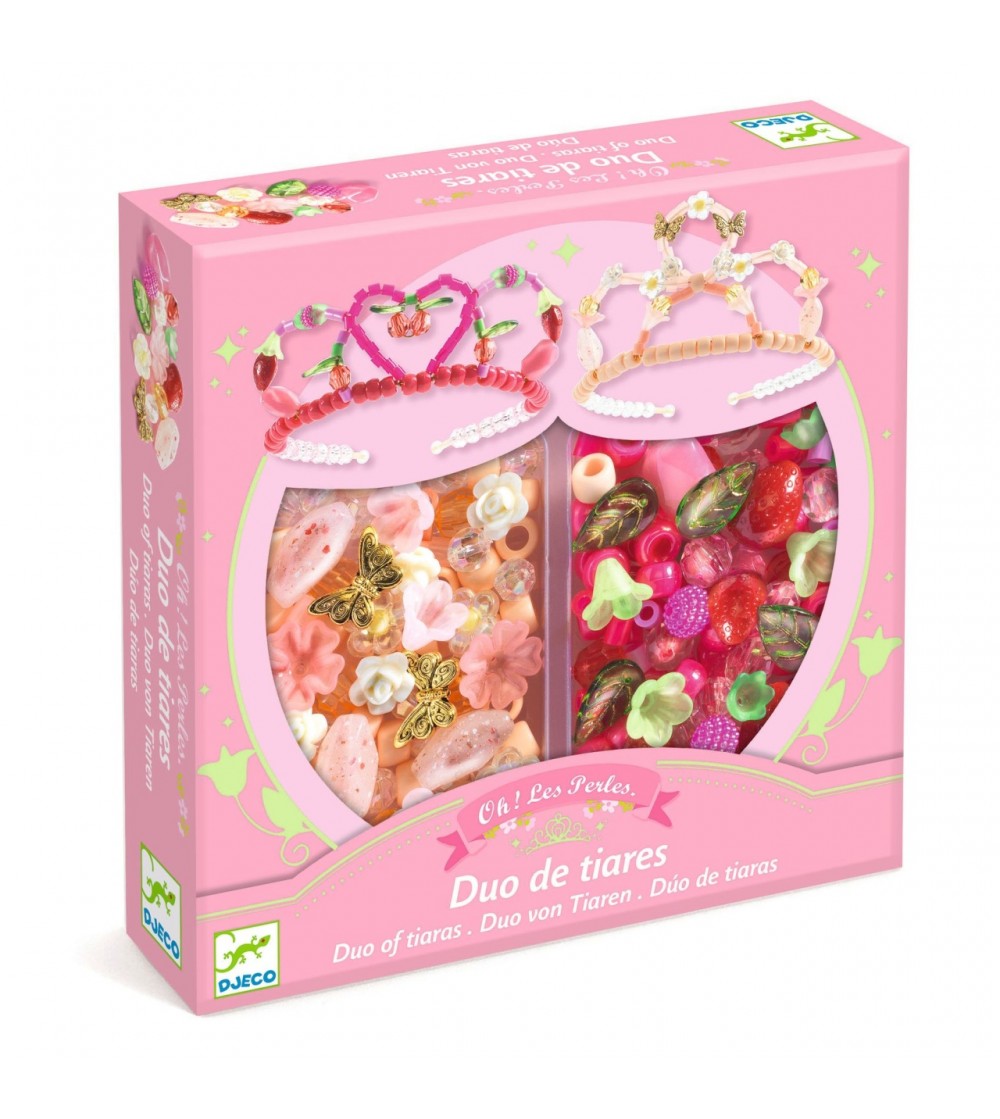Set creativ diademe roz, Djeco - Art and crafts