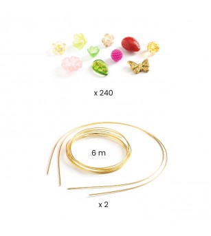 Set creativ diademe roz, Djeco - Art and crafts