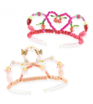 Set creativ diademe roz, Djeco - Art and crafts