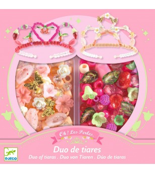 Set creativ diademe roz, Djeco - Art and crafts