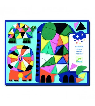Set creativ mozaic Animale, Djeco - Art and crafts