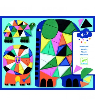 Set creativ mozaic Animale, Djeco - Art and crafts