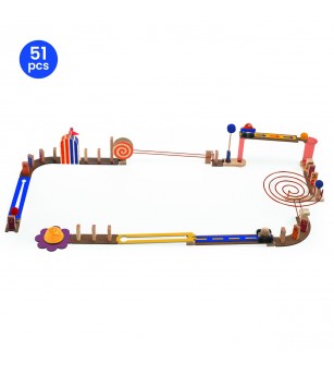 Set de constructie trasee Zig & Go Junior, Djeco - Jocuri construcție