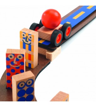 Set de constructie trasee Zig & Go Junior, Djeco - Jocuri construcție