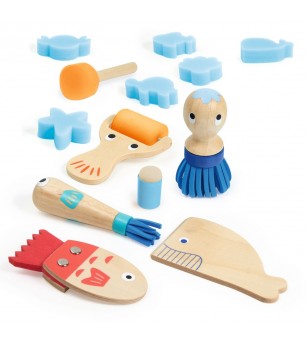 Set de instrumente pentru pictura creativa, Djeco - Art and crafts