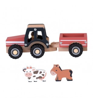Tractor cu remorca si animalute, Egmont Toys - Jucării bebeluși