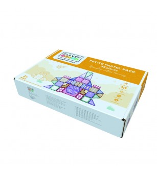Set magnetic de construit Pastel 36 piese, Cleverclixx - Acasa