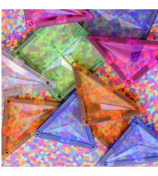 Set magnetic de construit Pastel 36 piese, Cleverclixx - Acasa