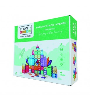 Set magnetic de construit Inventiv 110 piese, Cleverclixx - Acasa