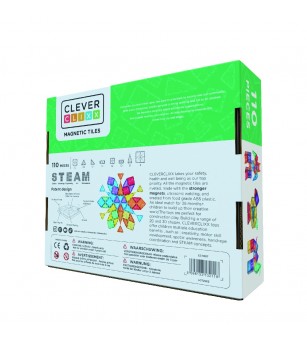 Set magnetic de construit Inventiv 110 piese, Cleverclixx - Acasa