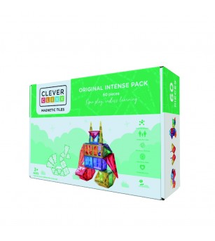 Set magnetic de construit Inventiv 60 piese, Cleverclixx - Acasa