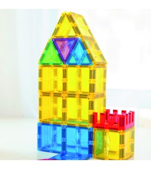 Set magnetic de construit Inventiv 60 piese, Cleverclixx - Acasa
