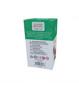Set magnetic de construit Brick Tiles 16 piese, Cleverclixx - Acasa