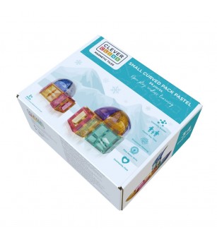 Set magnetic de constuit Dome pastel 34 piese, Cleverclixx - Acasa