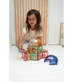 Set magnetic de constuit Dome pastel 34 piese, Cleverclixx - Acasa