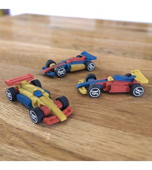 Set de constructie 3 masini de curse, Croc toys - Vehicule de jucărie