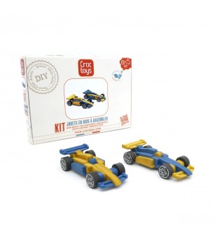 Set de constructie 2 masini de curse, Croc toys - Vehicule de jucărie