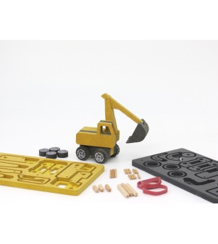 Set de constructie vehicul de santier Excavatorul Frederic, Croc toys - Vehicule de jucărie